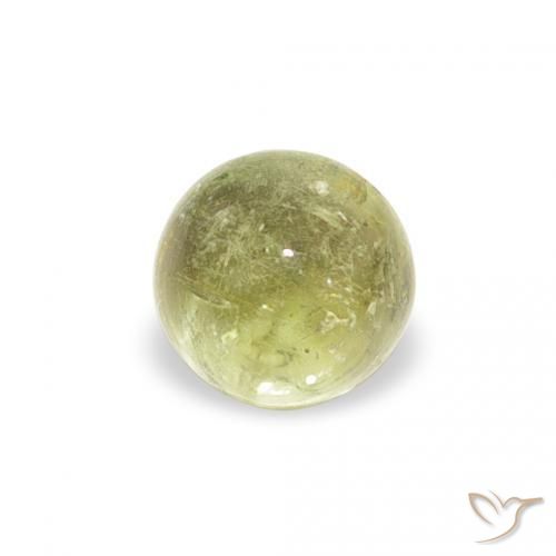 Tormalina Verde lime chiaro naturale da 0.63 ct, Rotondo, Trasparente