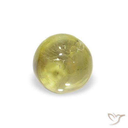 0.56ct Naturale Verde caldo Tormalina, Rotondo, Trasparente