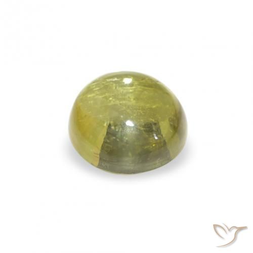 Tormalina Verde caldo naturale da 0.56 ct, Rotondo, Trasparente