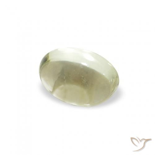 Tormalina Verde giallastro naturale da 0.86 ct, Ovale, Trasparente