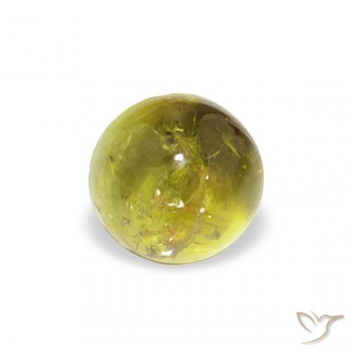 1.12ct Naturale Verde caldo Tormalina, Rotondo, Trasparente
