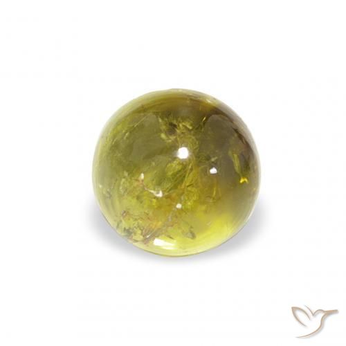 Tormalina Verde caldo naturale da 1.12 ct, Rotondo, Trasparente