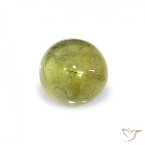 0.53ct Naturale Limone giallo Tormalina, Rotondo, Trasparente
