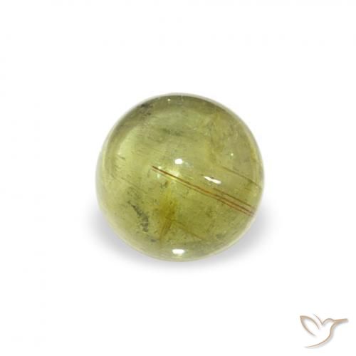 Tormalina Limone giallo naturale da 0.53 ct, Rotondo, Trasparente