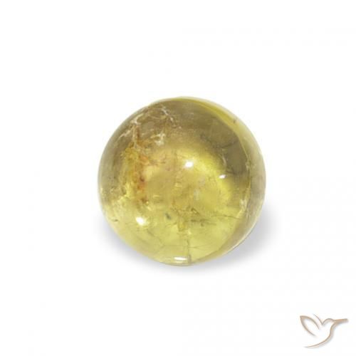 Tormalina Medium Light-Yellow naturale da 0.63 ct, Rotondo, Trasparente