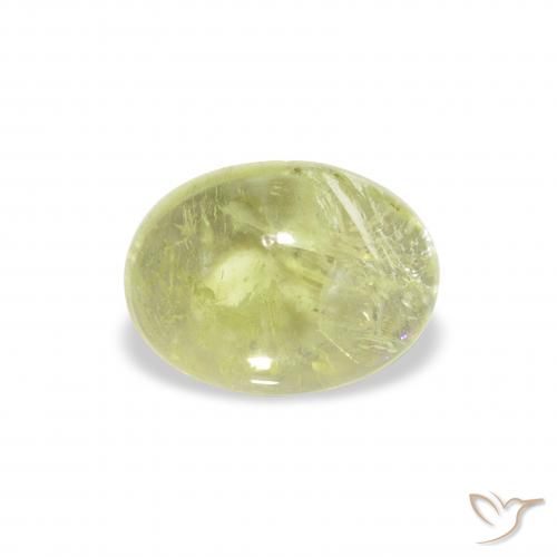 1.45ct Naturale Verde lime Tormalina, Ovale, Trasparente