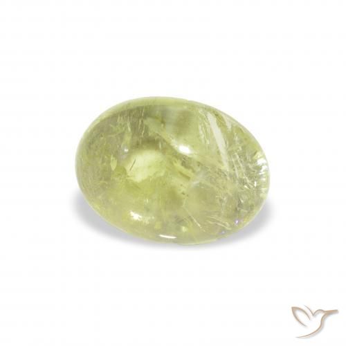 Tormalina Verde lime naturale da 1.45 ct, Ovale, Trasparente