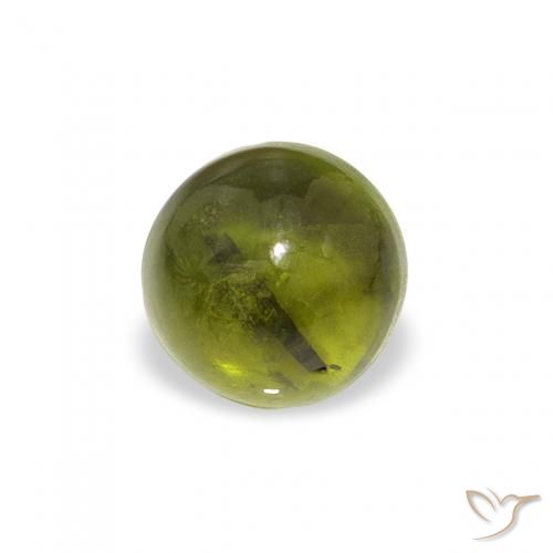 0.67ct Naturale Verde foresta Tormalina, Rotondo, Trasparente