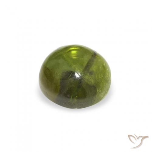 Tormalina Verde foresta naturale da 0.67 ct, Rotondo, Trasparente