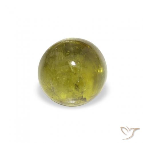 Tormalina Verde medio naturale da 0.76 ct, Rotondo, Trasparente
