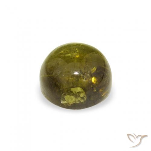 Tormalina Verde medio naturale da 0.76 ct, Rotondo, Trasparente