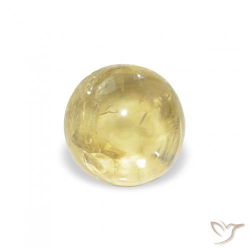 0.71ct Naturale Giallo chiaro Tormalina, Rotondo, Trasparente