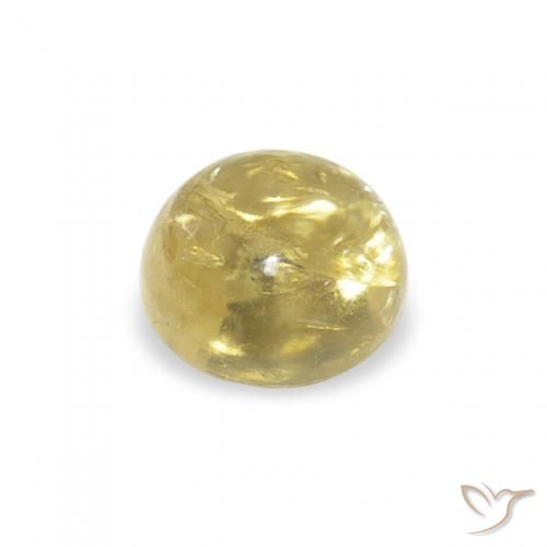Tormalina Giallo chiaro naturale da 0.71 ct, Rotondo, Trasparente