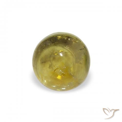 Tormalina Verde terroso naturale da 0.67 ct, Rotondo, Trasparente