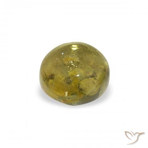 Tormalina Verde terroso naturale da 0.67 ct, Rotondo, Trasparente