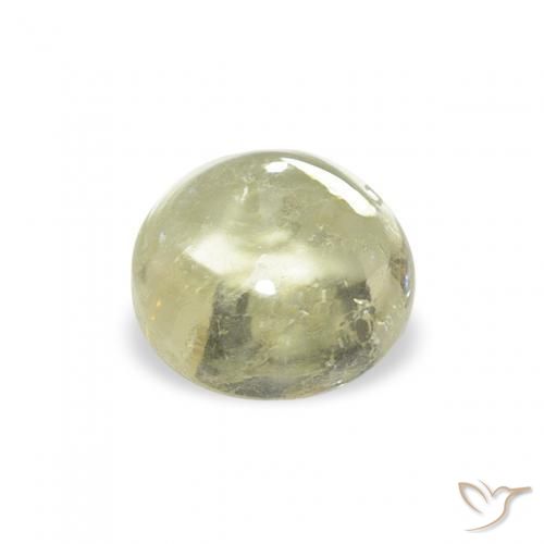 Tormalina Medium Light-Yellow naturale da 0.88 ct, Rotondo, Trasparente