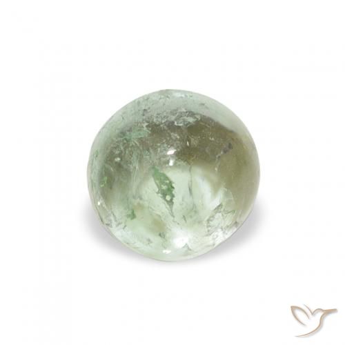 0.94ct Naturale Verde medio Tormalina, Rotondo, Trasparente