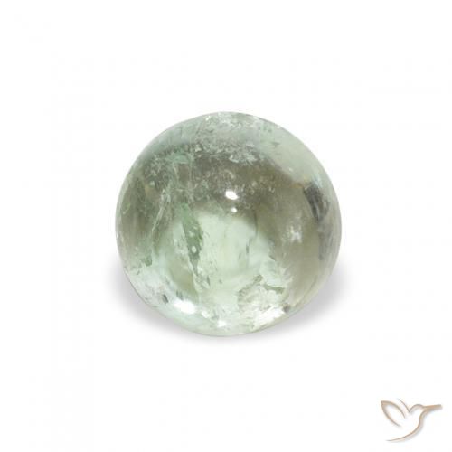 Tormalina Verde medio naturale da 0.94 ct, Rotondo, Trasparente
