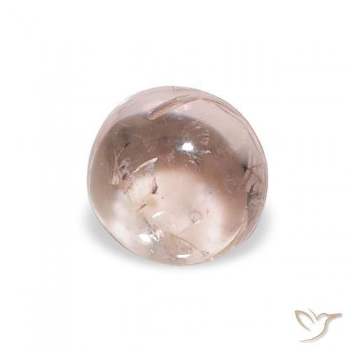 Tormalina Rosa chiaro naturale da 0.93 ct, Rotondo, Trasparente