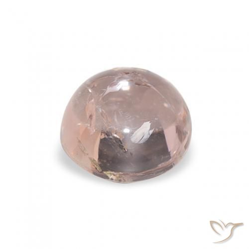 Tormalina Rosa chiaro naturale da 0.93 ct, Rotondo, Trasparente