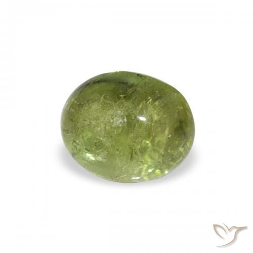 Tormalina Verde medio naturale da 0.79 ct, Ovale, Trasparente