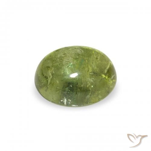 Tormalina Verde medio naturale da 0.79 ct, Ovale, Trasparente