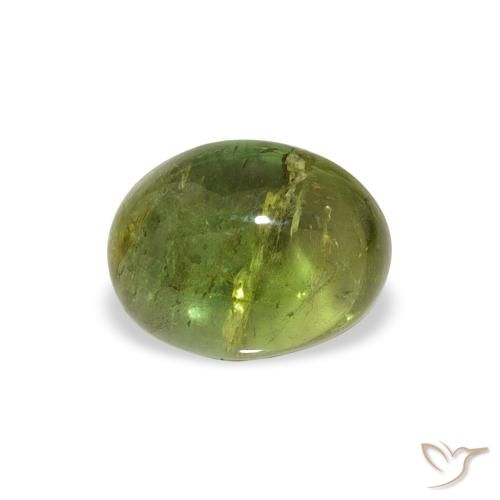1.45ct Naturale Verde medio Tormalina, Ovale, Trasparente