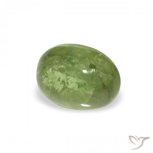 Tormalina Verde medio naturale da 0.79 ct, Ovale, Trasparente