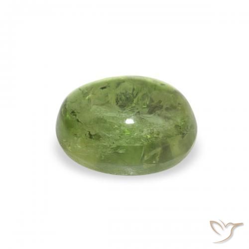 Tormalina Verde medio naturale da 0.79 ct, Ovale, Trasparente
