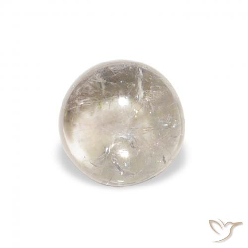 0.94ct Naturale Grigio chiaro Tormalina, Rotondo, Trasparente