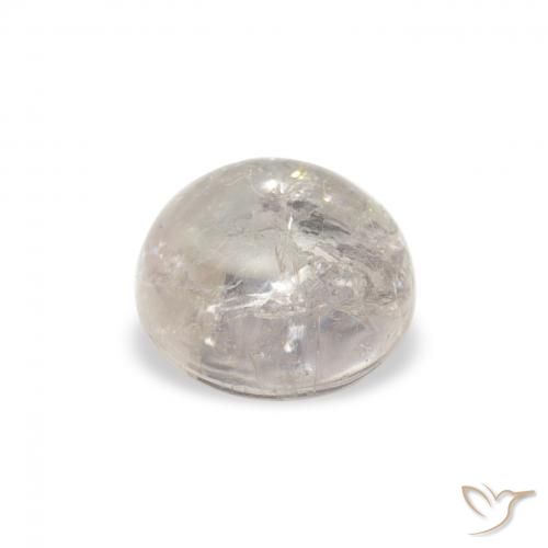 Tormalina Grigio chiaro naturale da 0.94 ct, Rotondo, Trasparente