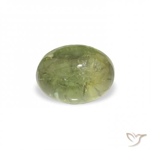 0.84ct Naturale Verde terroso Tormalina, Ovale, Trasparente