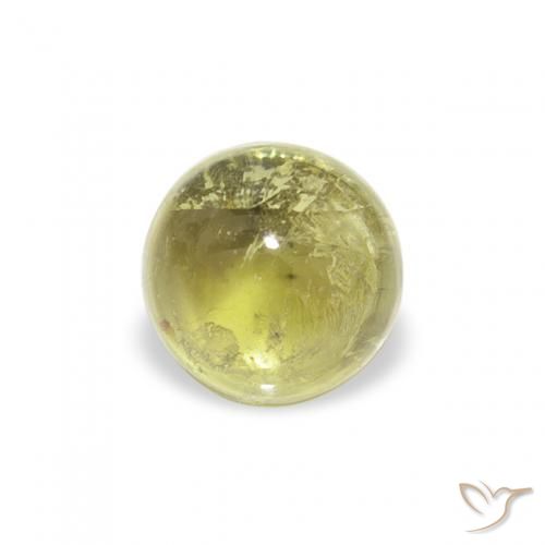 0.72ct Naturale Caldo terroso verde Tormalina, Rotondo, Trasparente