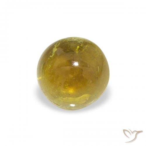 0.69ct Naturale Oro giallastro Tormalina, Rotondo, Trasparente