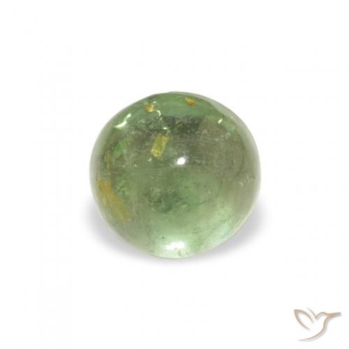 0.69ct Naturale Verde chiaro Tormalina, Rotondo, Trasparente