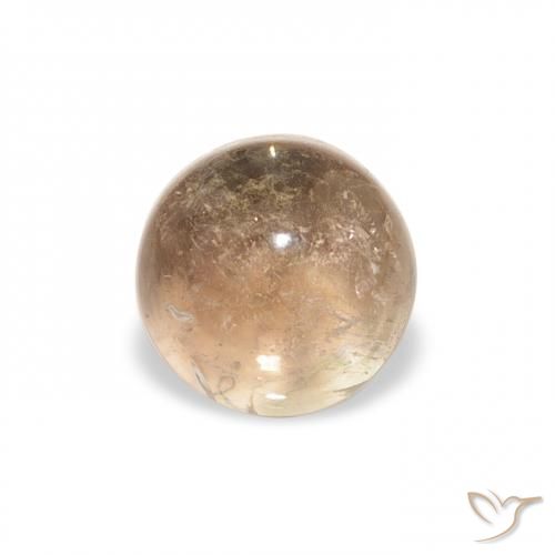 1.29ct Naturale Arancione-Oro Tormalina, Rotondo, Trasparente
