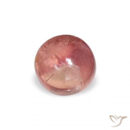 Tormalina Rosa brillante naturale da 1.31 ct, Rotondo, Trasparente