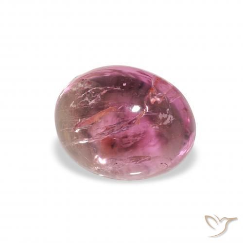 Tormalina Magenta intenso naturale da 1.21 ct, Ovale, Trasparente