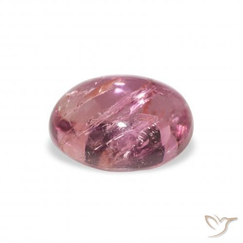 Tormalina Magenta intenso naturale da 1.21 ct, Ovale, Trasparente
