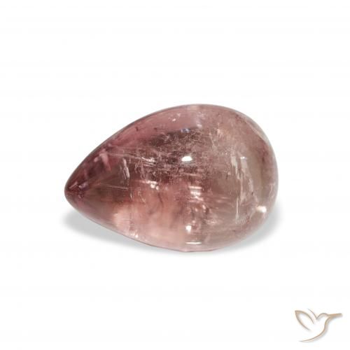 1.66ct Naturale Rosa arancio Tormalina, Forma a pera, Trasparente