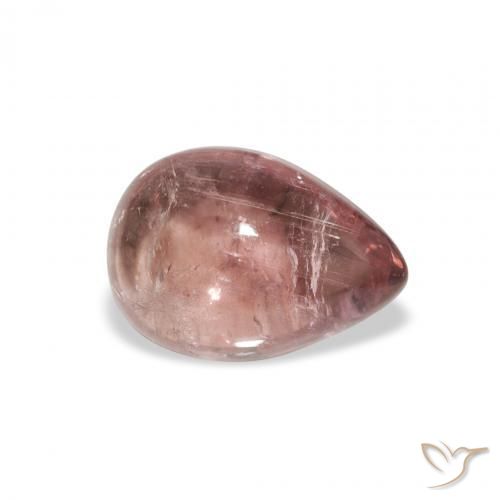 Tormalina Rosa arancio naturale da 1.66 ct, Forma a pera, Trasparente