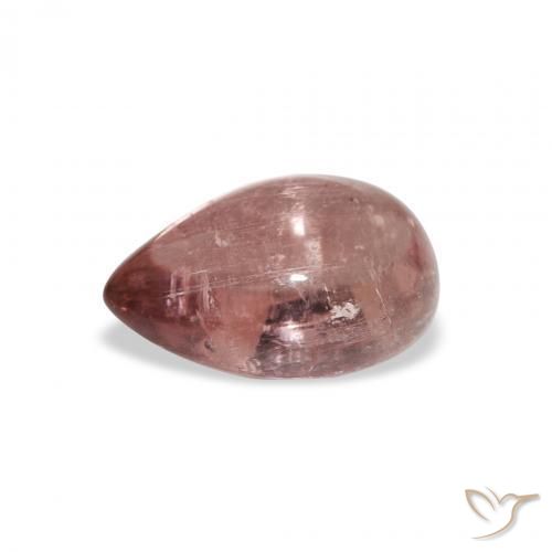 Tormalina Rosa arancio naturale da 1.66 ct, Forma a pera, Trasparente