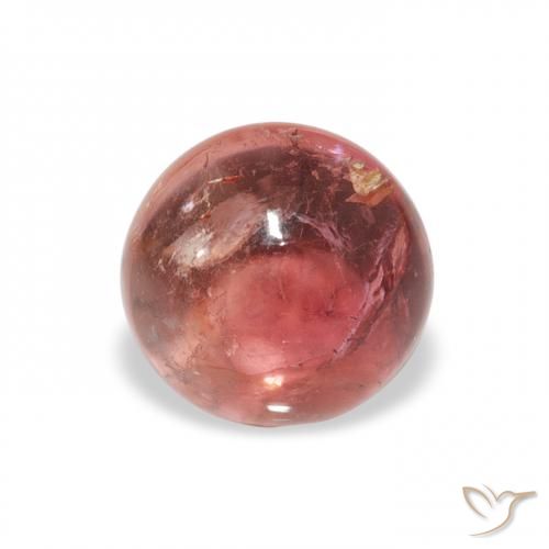 0.92ct Naturale rosso indiano Tormalina, Rotondo, Trasparente