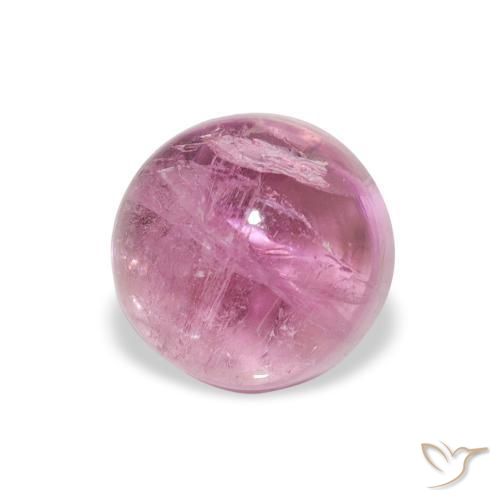 Tormalina Rosa medio naturale da 1.16 ct, Rotondo, Trasparente