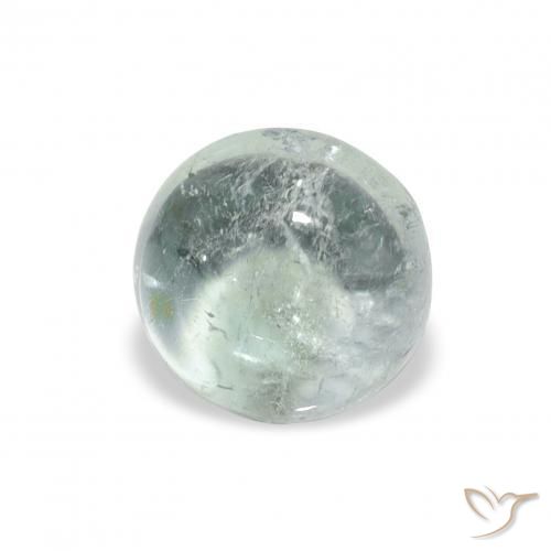 Tormalina Medium Light Green naturale da 0.95 ct, Rotondo, Trasparente