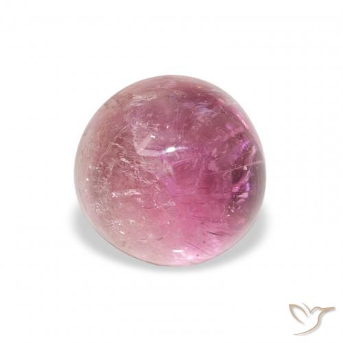 1.51ct Naturale Rosa medio Tormalina, Rotondo, Trasparente