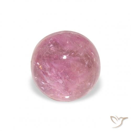 Tormalina rosa magenta naturale da 1.17 ct, Rotondo, Trasparente