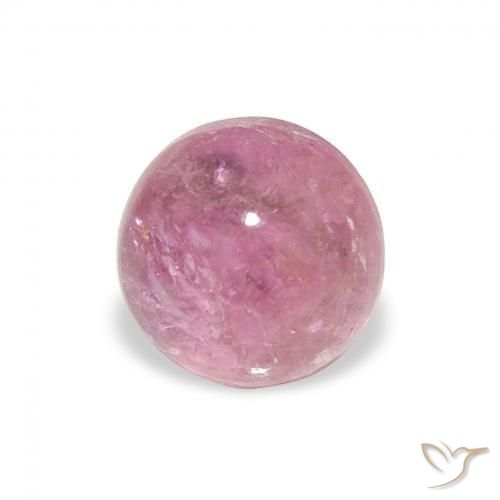 Tormalina rosa magenta naturale da 1.17 ct, Rotondo, Trasparente