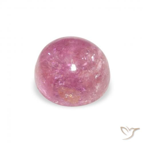 Tormalina rosa magenta naturale da 1.17 ct, Rotondo, Trasparente