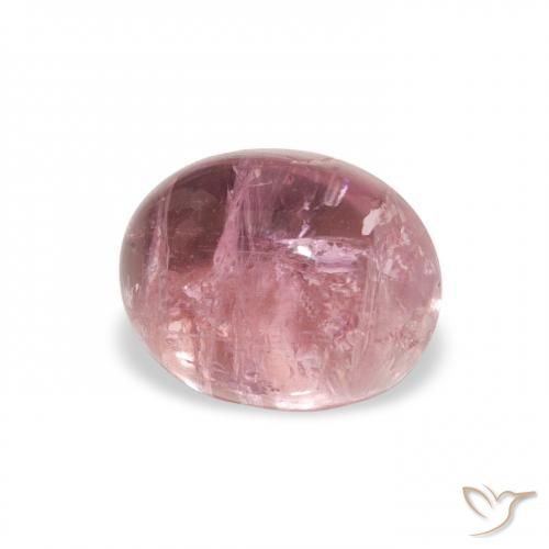 Tormalina Rosa chiaro naturale da 1.35 ct, Ovale, Trasparente